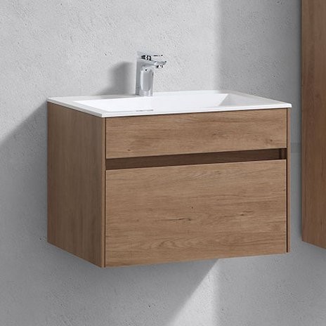 Тумба под раковину Vincea Chiara 60 подвесная, натуральный дуб