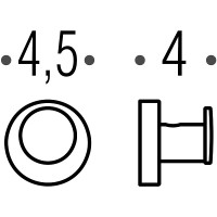 Крючок Colombo Design Plus W4917.OM золото матовое