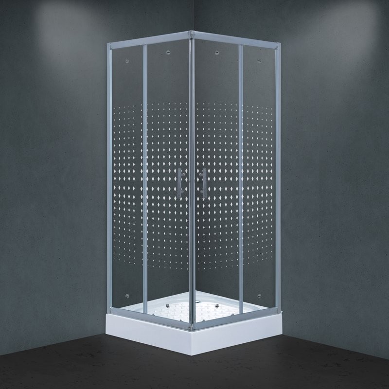 Душевой уголок Timo Viva Lux TL-9002 Romb Glass с поддоном