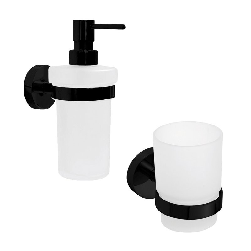 Набор Стакан Bemeta Dark 104110010 + Дозатор 104109010