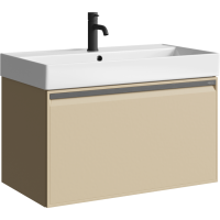 Тумба под раковину без столешницы Aqwella Pure 80 капучино светлый