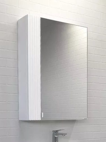 Зеркало-шкаф Comforty Лима 60 матовое белое