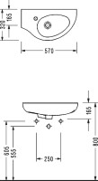 Раковина маленькая в туалет Serel Friendly 6742