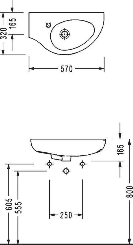 Раковина маленькая в туалет Serel Friendly 6742