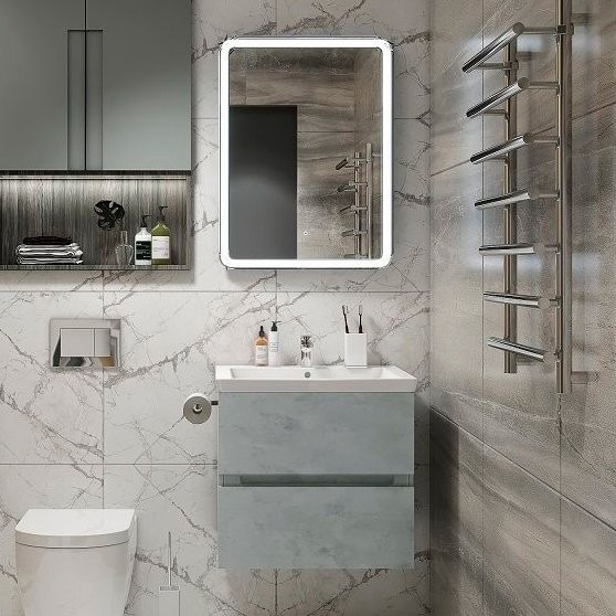 Мебель для ванной комнаты Art&Max Techno 60 бетон лофт