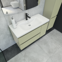 Мебель для ванной комнаты Caprigo Forte 100 R подвесная, фисташка