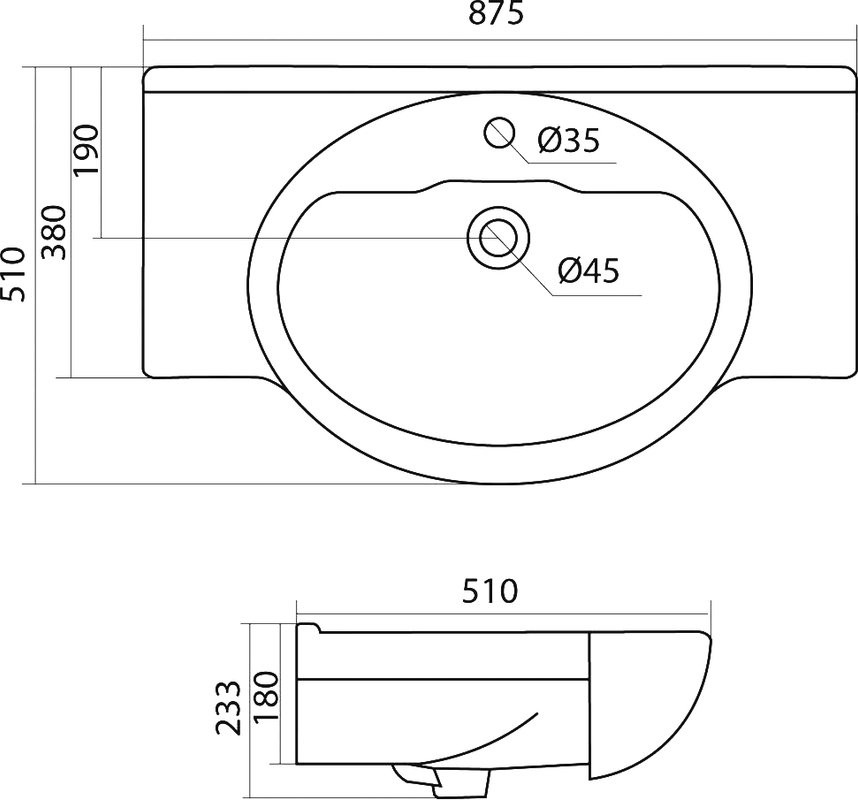 Мебельная раковина Santek Сенеж 1WH110265 87