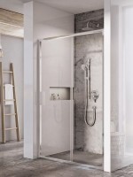 Душевая дверь в нишу Ravak Blix Slim BLSDP2-110 профиль блестящий, стекло прозрачное