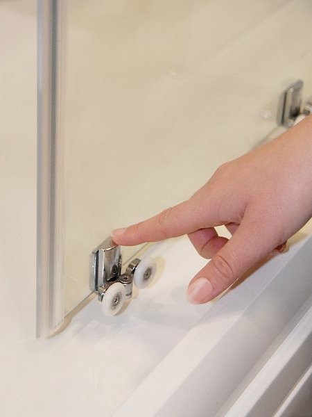 Душевая дверь в нишу Ravak Blix Slim BLSDP2-110 профиль блестящий, стекло прозрачное