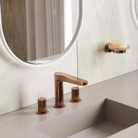 Смеситель для раковины Wasserkraft Paar 8835 розовое золото PVD