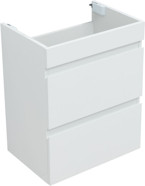 Тумба под раковину без столешницы Aquanet Нота new 50 подвесная, белая глянцевая
