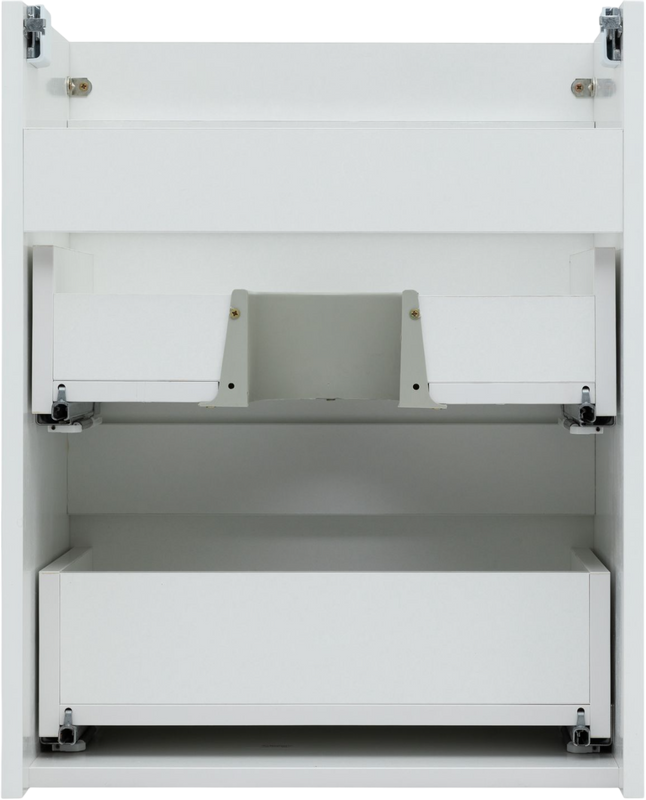 Тумба под раковину без столешницы Aquanet Нота new 50 подвесная, белая глянцевая