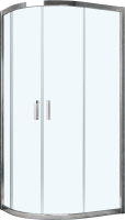 Душевой уголок Vegas Glass ZS-F Tur Novo h1900 100*90 08 01 профиль глянцевый хром, стекло прозрачное