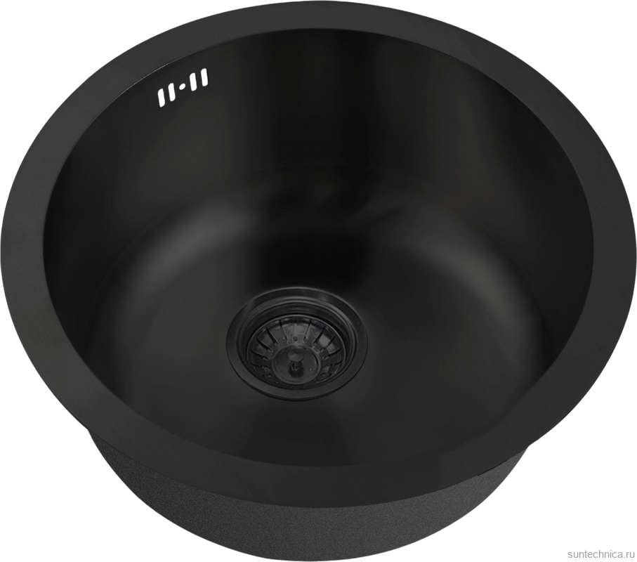 Комплект Мойка Zorg PVD Grafit SZR-500 графит + Измельчитель ZR-75 D BRONZE