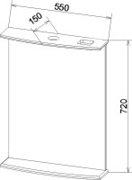 Мебель для ванной комнаты Sanflor Софи 60