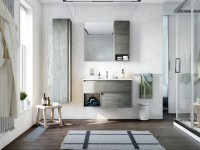 Зеркало STWORKI Карлстад R 90 дуб рошелье