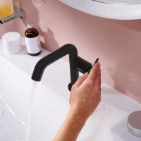 Смеситель для раковины Hansgrohe Tecturis S Fine 110 CoolStart 73320670 матовый черный