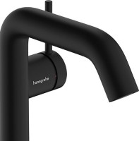 Смеситель для раковины Hansgrohe Tecturis S Fine 110 CoolStart 73320670 матовый черный