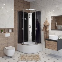 Душевая кабина Niagara Eco E90/40/TN/BK 90х90 см