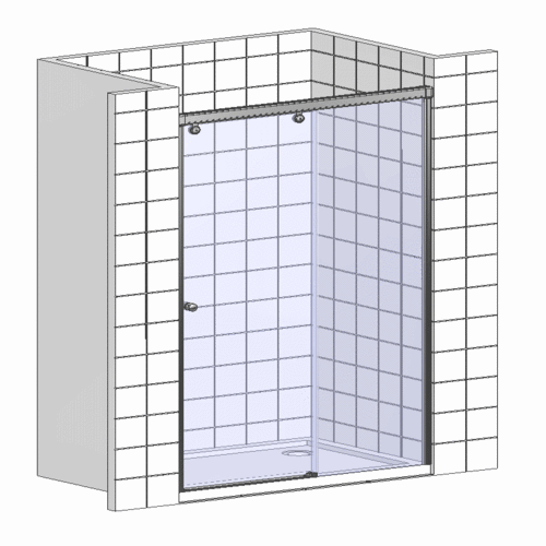 Душевая дверь в нишу Good Door Galaxy WTW-150-C-CH профиль хром