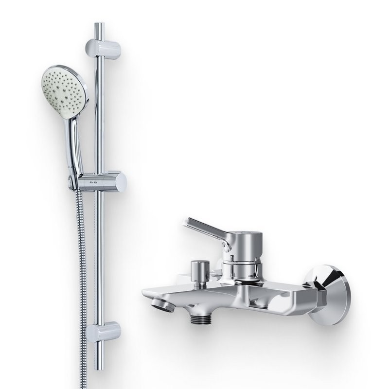 Душевой комплект Смеситель AM.PM X-Joy F85B10000 + Гарнитур Gem F0190100