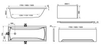 Акриловая ванна Ravak Classic 160x70 см, пристенная, белая, на ножках