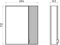 Зеркало ASB-Mebel Дора 60 белое Зеркало ASB-Mebel Дора 60 белое