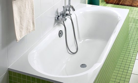 Акриловая ванна Villeroy & Boch Oberon UBQ199OBE2V-01 190x90 см, встраиваемая, цвет альпийский белый, на ножках