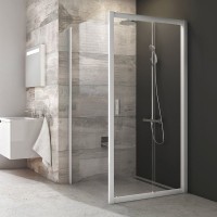 Душевой уголок Ravak Blix BLDP2 100х100, Transparent, профиль белый