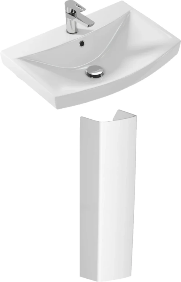 Раковина Cersanit Carina 55 с пьедесталом