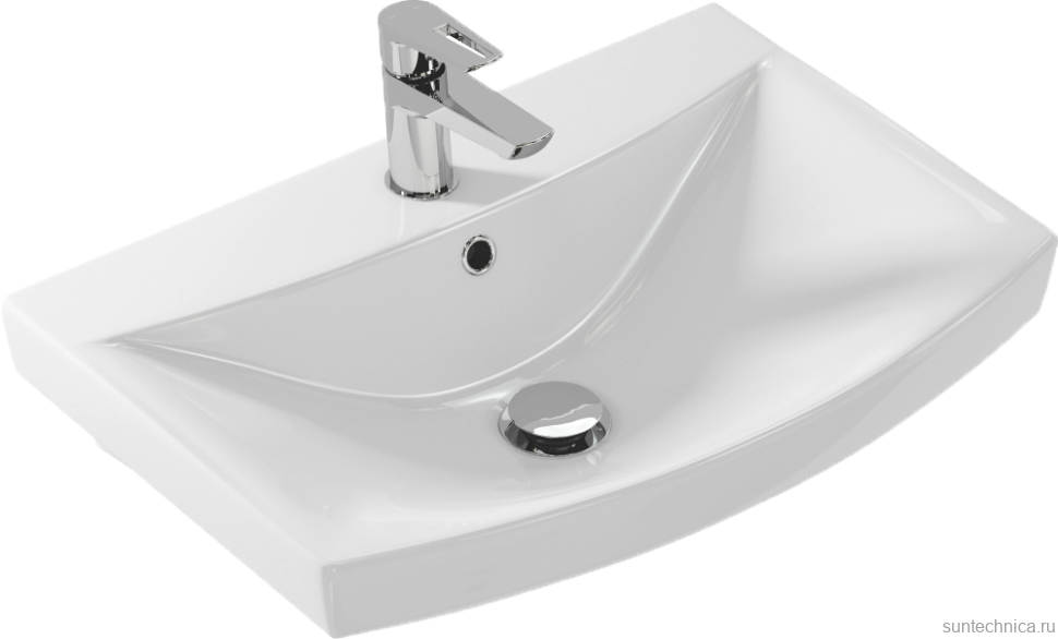 Раковина Cersanit Carina 55 с пьедесталом