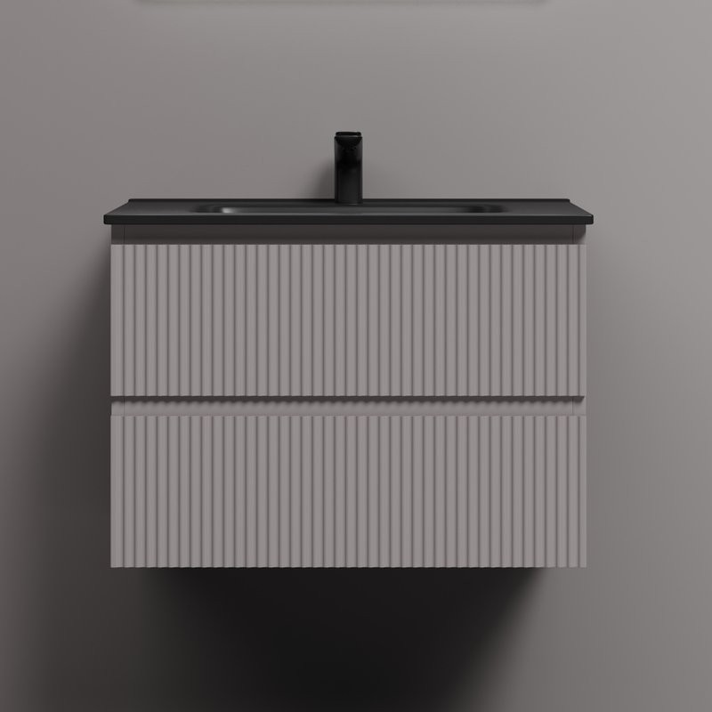 Тумба с раковиной Sancos Snob R 70 doha soft, раковина CN7007MB