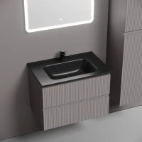 Тумба с раковиной Sancos Snob R 70 doha soft, раковина CN7007MB
