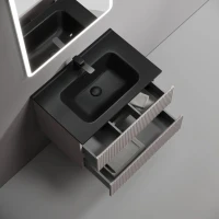 Тумба с раковиной Sancos Snob R 70 doha soft, раковина CN7007MB