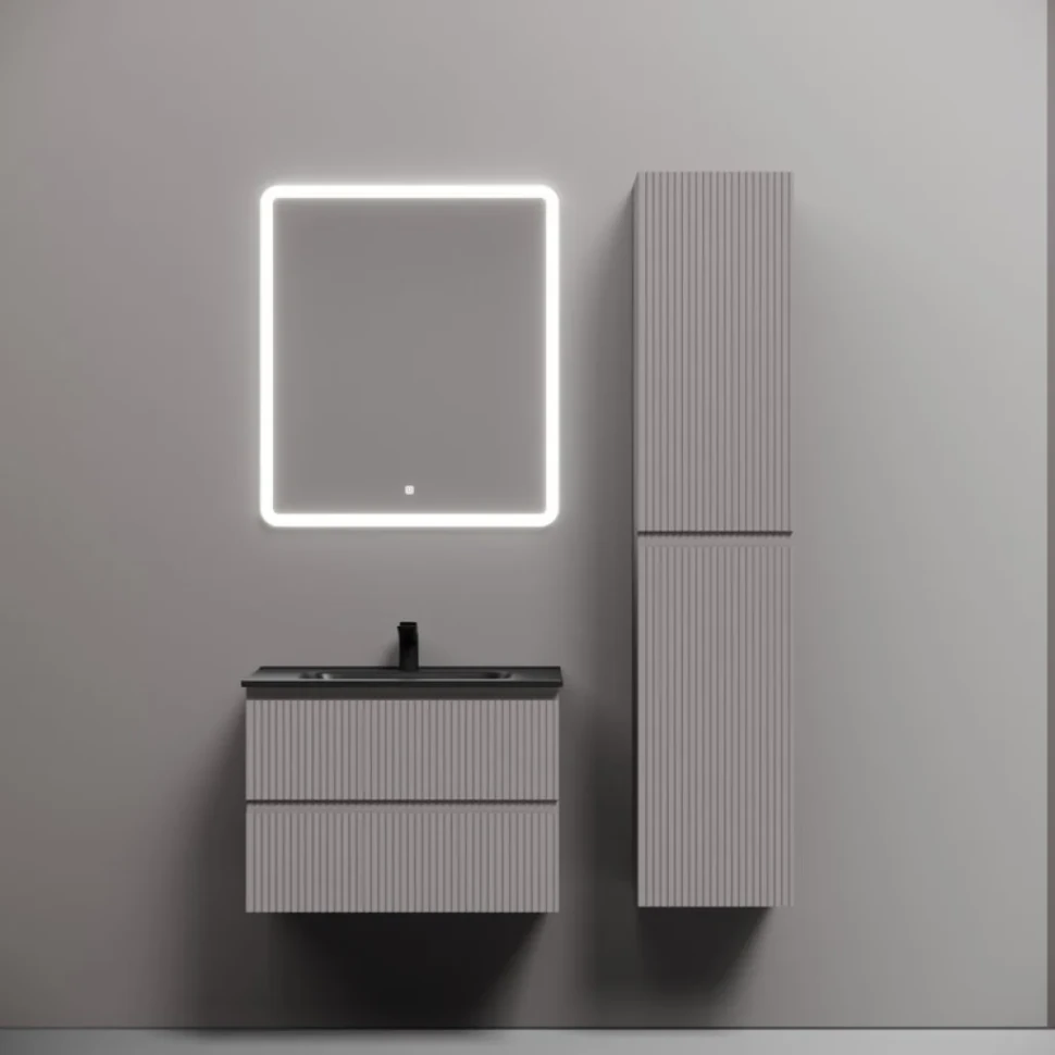 Тумба с раковиной Sancos Snob R 70 doha soft, раковина CN7007MB