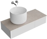 Тумба с раковиной KERAMA MARAZZI Magica 120 утренний серый матовый