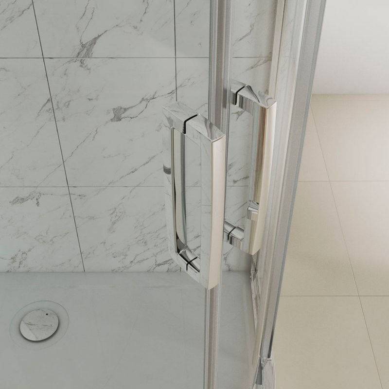 Душевой уголок Kubele DE018 RBG-CLN-CH 120х85