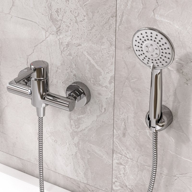 Смеситель для душа Wasserkraft Main + Комплект мочалок Wasserkraft