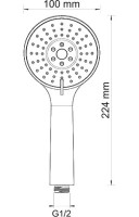 Смеситель для душа Wasserkraft Main + Комплект мочалок Wasserkraft