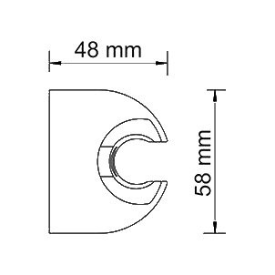 Смеситель для душа Wasserkraft Main + Комплект мочалок Wasserkraft