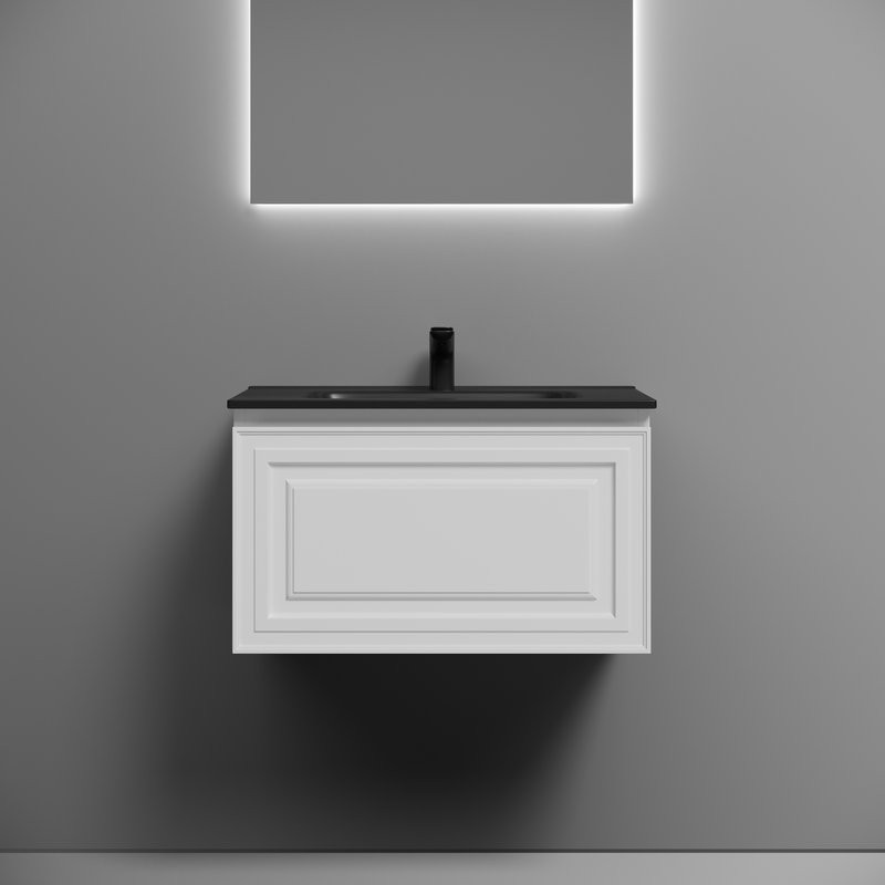 Мебель для ванной комнаты Sancos Very 70 bianco, раковина CN7007MB