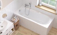 Акриловая ванна Excellent Sekwana 170x75 см, встраиваемая, белая, с каркасом