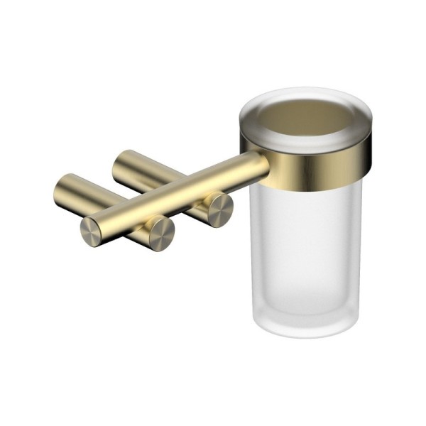 Стакан для ванной Abber Osten 316 AA1860BG настенный, золото, стеклянный