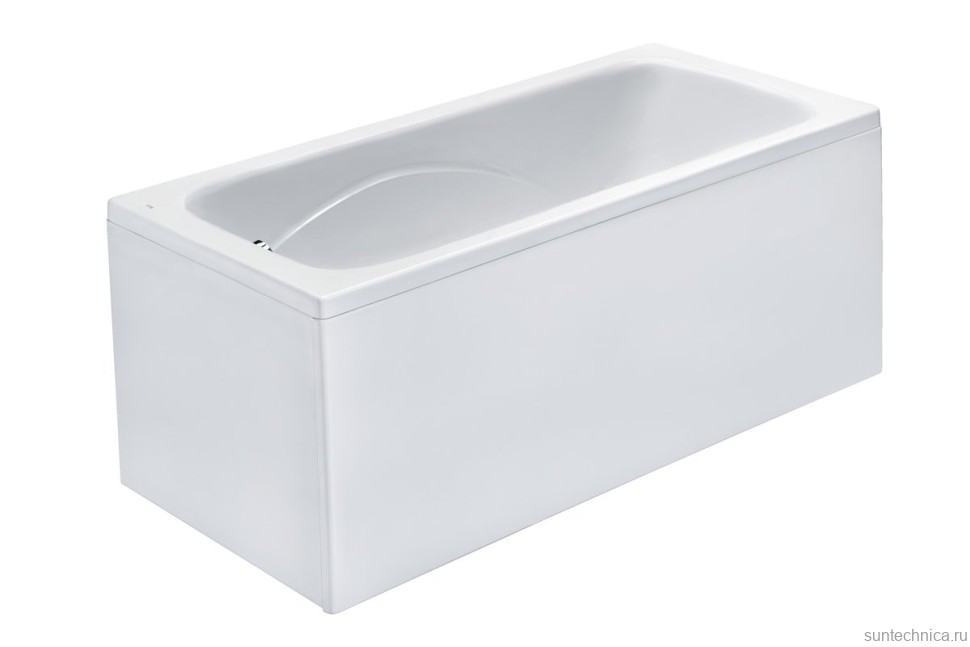 Акриловая ванна Roca Line без опоры 160x70 см, пристенная, белая