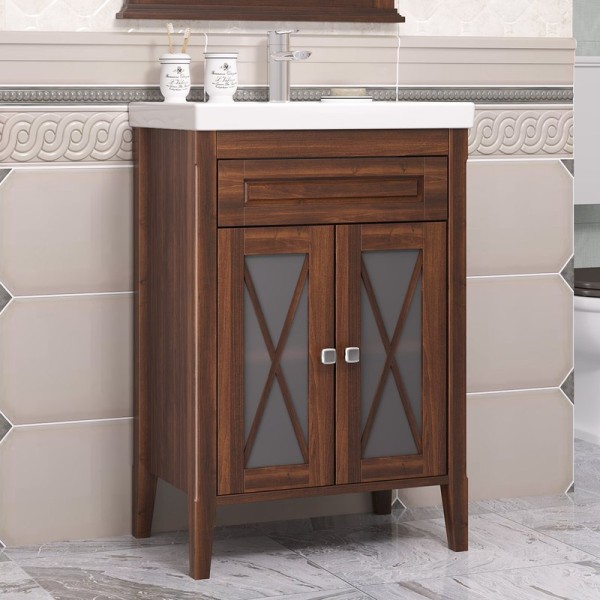 Тумба с раковиной Opadiris Палермо 60 светлый орех