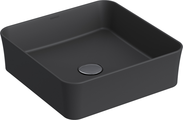 Накладная раковина Berges Ego SL 39x39 матовый антрацит