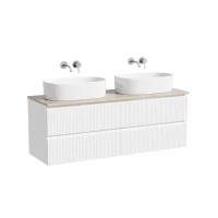 Мебель для ванной комнаты Sancos Snob T 140 bianco, столешница бежевая TT140A2, раковина CN6075