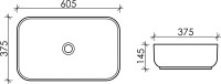 Накладная раковина Ceramicanova Element CN5044