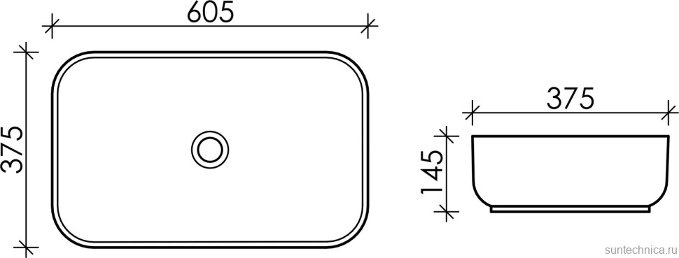 Накладная раковина Ceramicanova Element CN5044