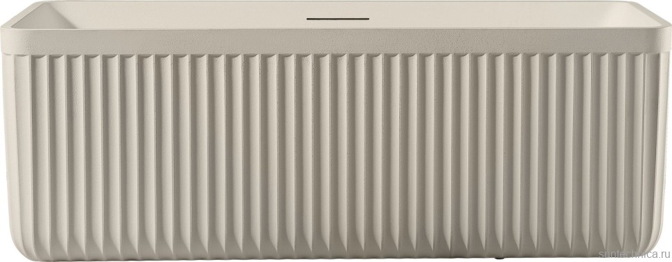 Ванна из искусственного камня AltroBagno Cinzia 090108 170x75 см, отдельностоящая, на ножках, с донным клапаном, с подголовником